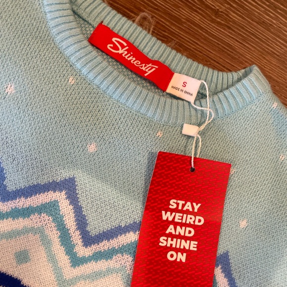 ⭐️ New SHINESTY ~ Alien Sweater ~ S ~ ⭐️ - Picture 2 of 4